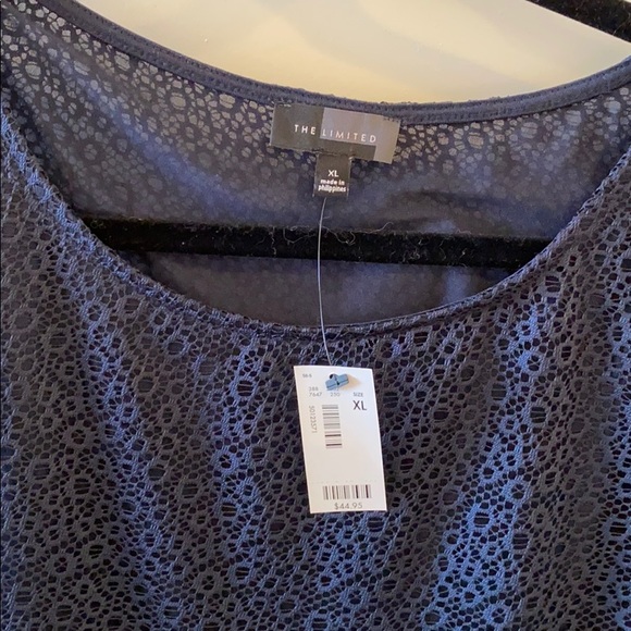 The Limited Navy Lace Shirt - Picture 3 of 4